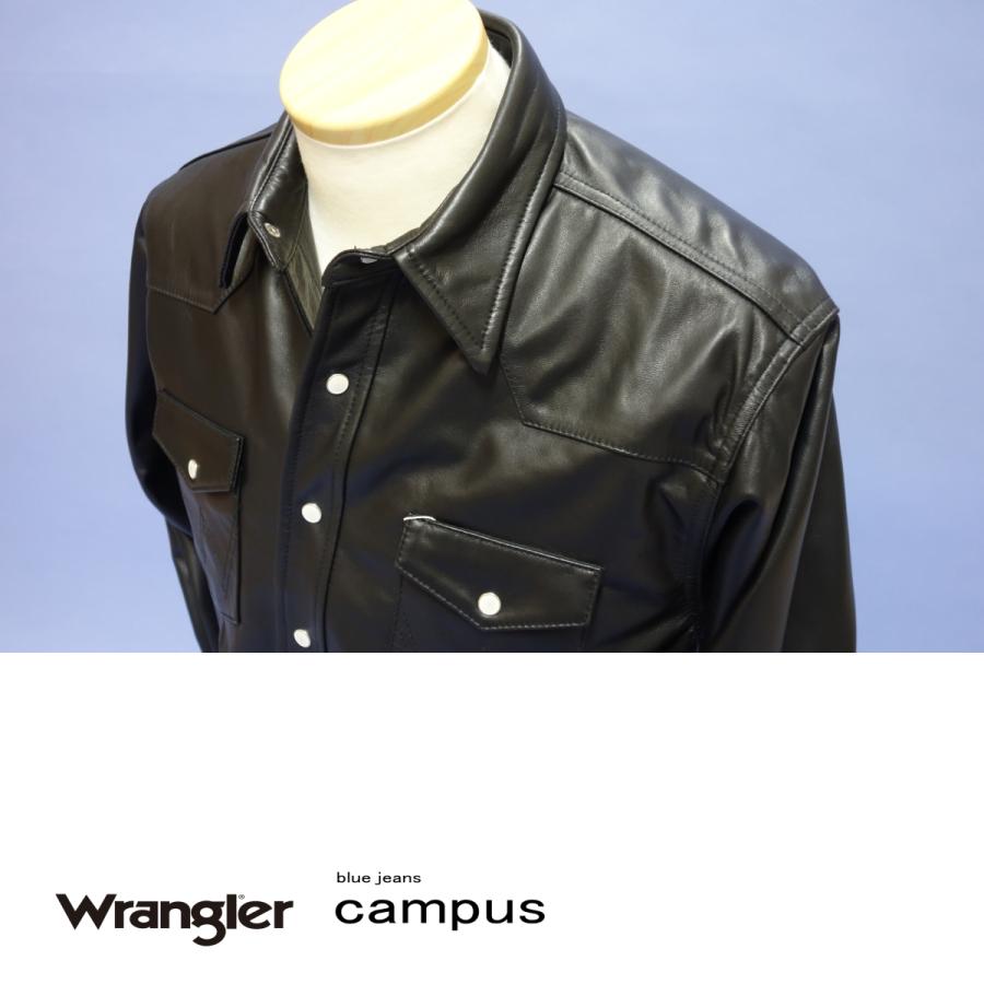 Wrangler（ラングラー） レザーウェスタンシャツ 27MW 長袖 メンズ