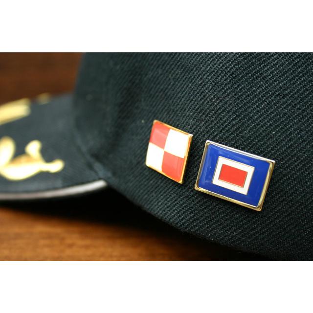 海上自衛隊グッズ【 ピンバッチ(国際信号旗UW旗セット) 】自衛隊グッズ