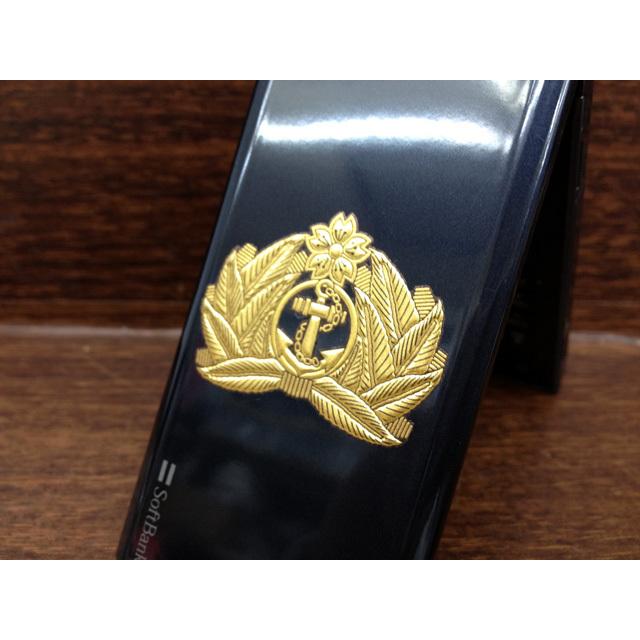 金蒔絵シール ( 海軍士官軍帽前章 ) 大日本帝國海軍グッズ 海軍グッズ