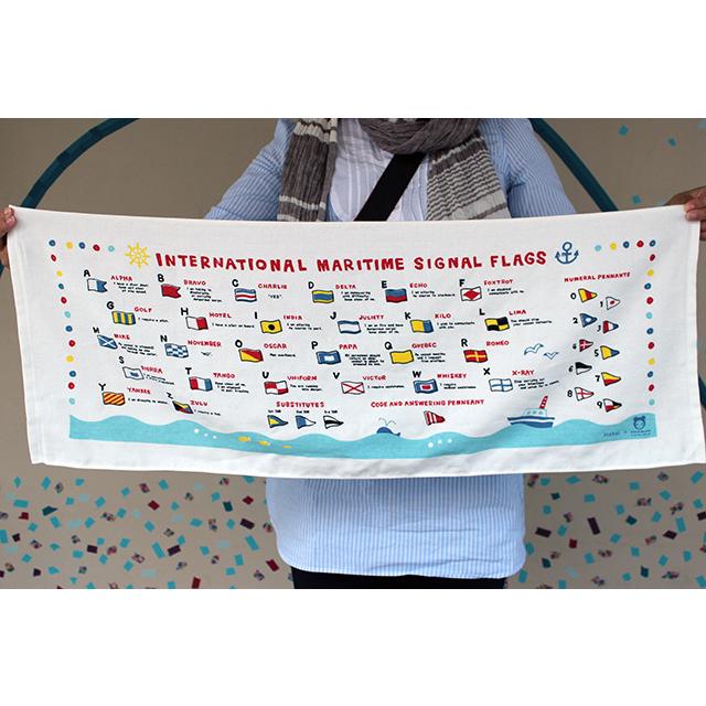 フェイスタオル(シグナルフラッグ[国際信号旗])【国際信号旗グッズ】綿　綿100％　コットン　バス用品　風呂用タオル　洗面タオル | 