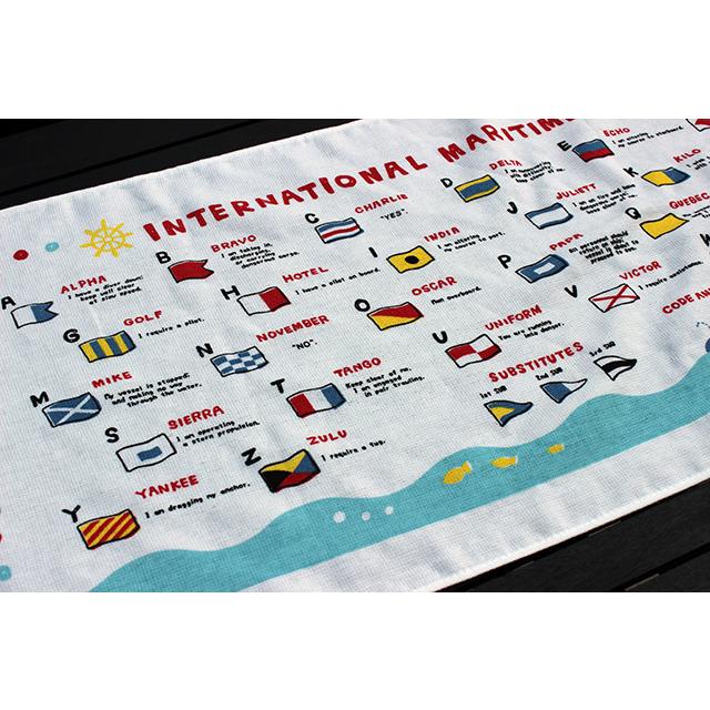 フェイスタオル(シグナルフラッグ[国際信号旗])【国際信号旗グッズ】綿　綿100％　コットン　バス用品　風呂用タオル　洗面タオル |  | 03