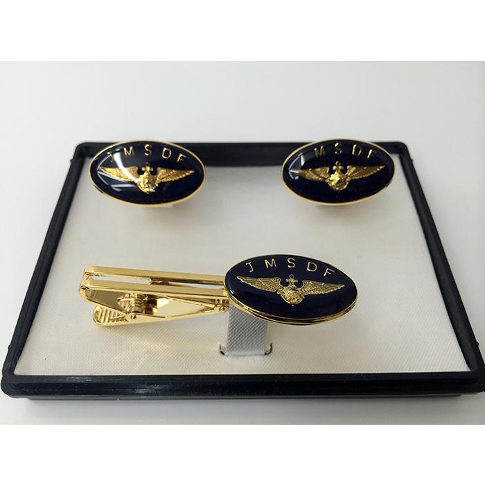 海上自衛隊 ネクタイピンカフスボタンセット 海上自衛隊 大湊 ネクタイピン カフスボタン - メルカリ