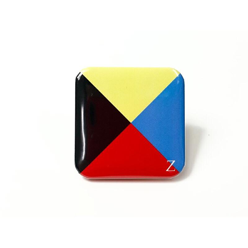 缶バッチZ旗【海上自衛隊グッズ・自衛隊グッズ】国際信号旗 シグナルフラッグ 旗 おしゃれ オシャレ | 