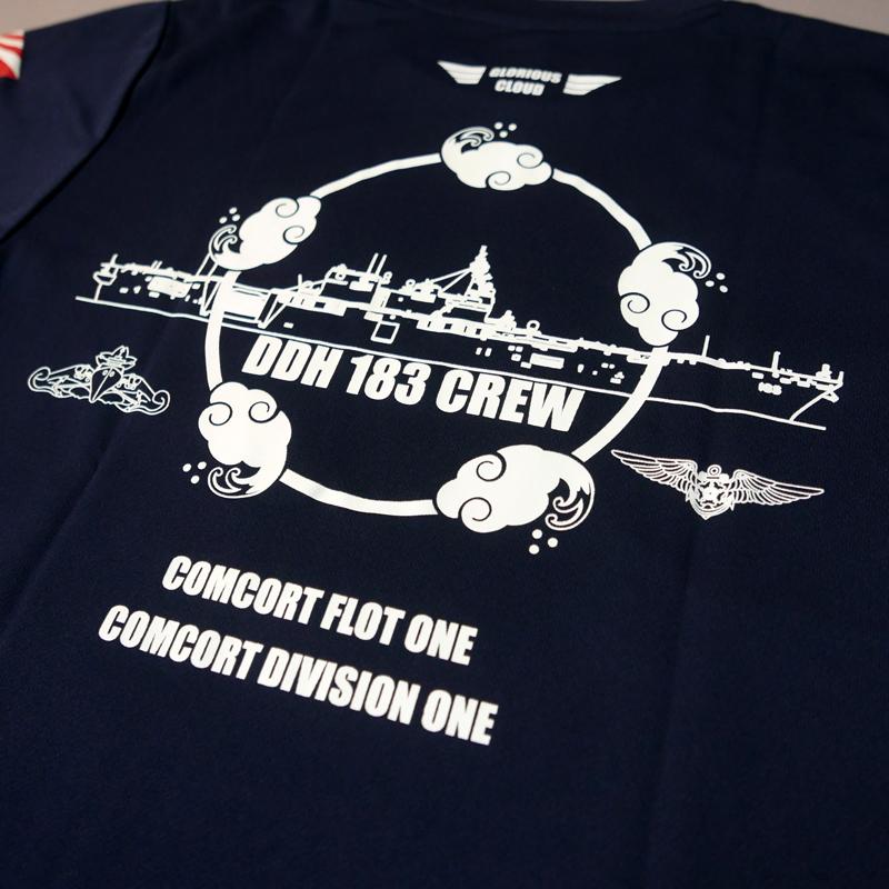 涼海ネモ Tシャツ 護衛艦いずもドライTシャツネイビー