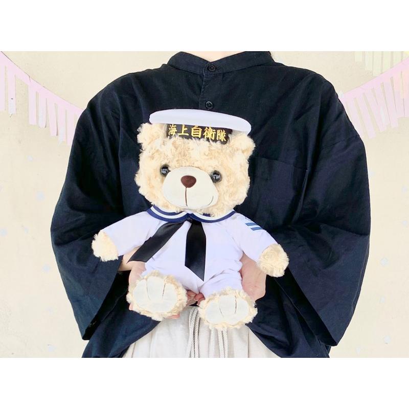 海外作家様　セーラー服　テディベア　ぬいぐるみ 楽天市場】【海上自衛隊 セーラー制服 特大ベアぬいぐるみ 全長