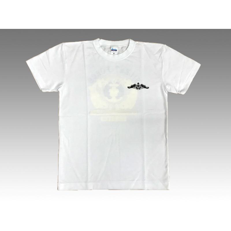 海上自衛隊グッズ 【 Tシャツ ( 潜水艦教育訓練隊 )ホワイト・ハニカム