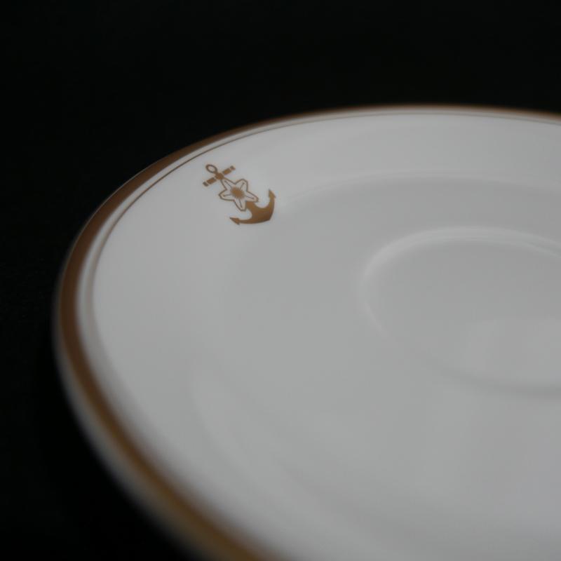 ナルミ コーヒーカップ＆ソーサー2客セット（桜に錨）NARUMI 日本製