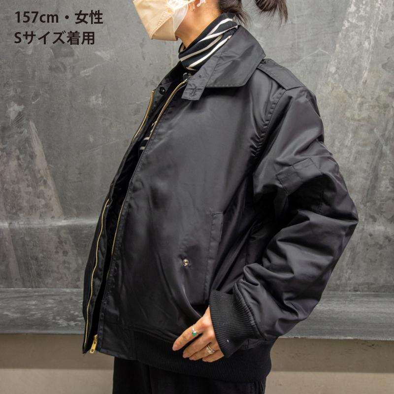 【ポイント10倍】 海上自衛隊 簡易ジャンパー  襟ボア付き 黒 ワッペン無し 防寒 自衛隊 グッズ 警備服 警備員 防寒ジャンパー ブルゾン |  | 14