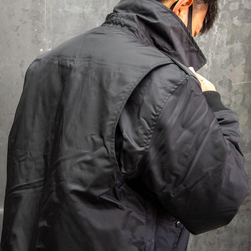 【ポイント10倍】 海上自衛隊 簡易ジャンパー  襟ボア付き 黒 ワッペン無し 防寒 自衛隊 グッズ 警備服 警備員 防寒ジャンパー ブルゾン |  | 15