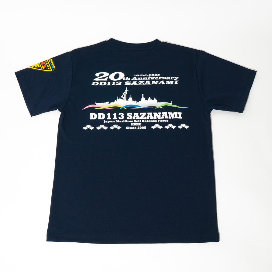 海上自衛隊 グッズ Tシャツ ( 護衛艦さざなみ ) 20周年記念 自衛隊