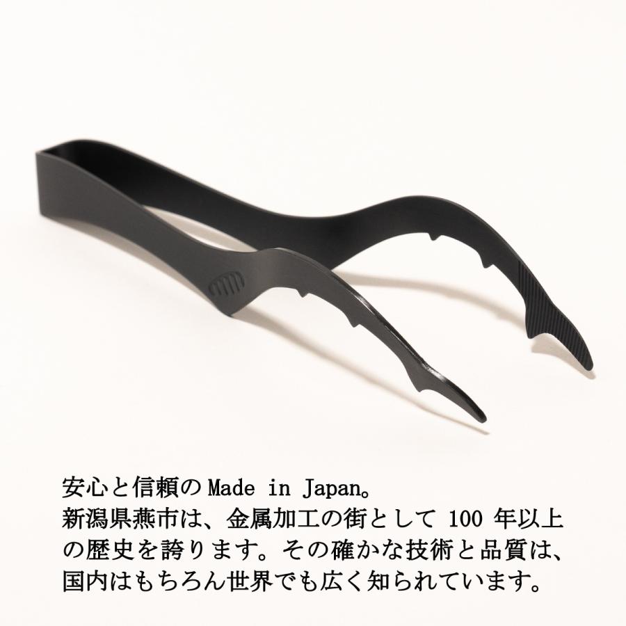 クワガタトング  ブラック 日本製 燕産 燕三条 カトラリー ステンレス 昆虫  クワガタ モチーフ 掴む つかむ サービング サラダ |  | 01