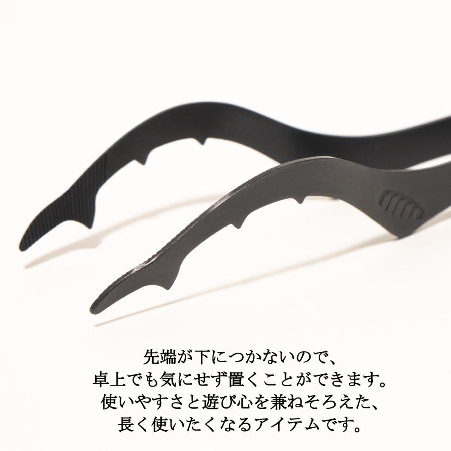 クワガタトング  ブラック 日本製 燕産 燕三条 カトラリー ステンレス 昆虫  クワガタ モチーフ 掴む つかむ サービング サラダ |  | 03