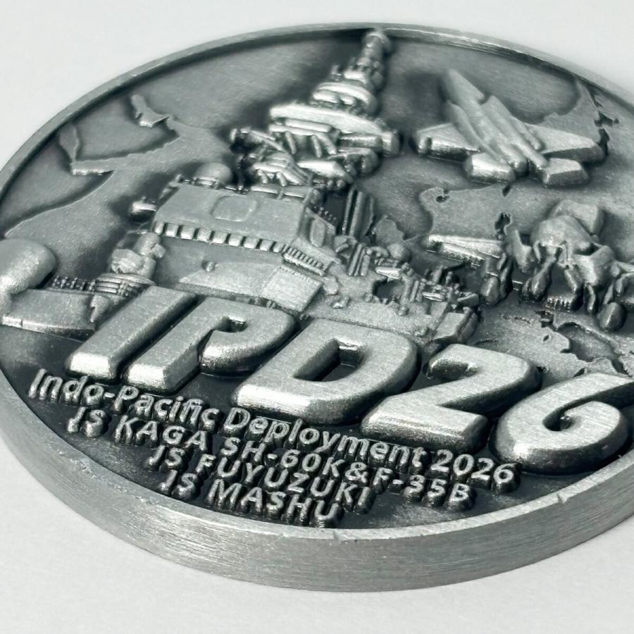 IPD2026 記念コイン 部隊識別コイン メダル 海上自衛隊 護衛艦 かが
