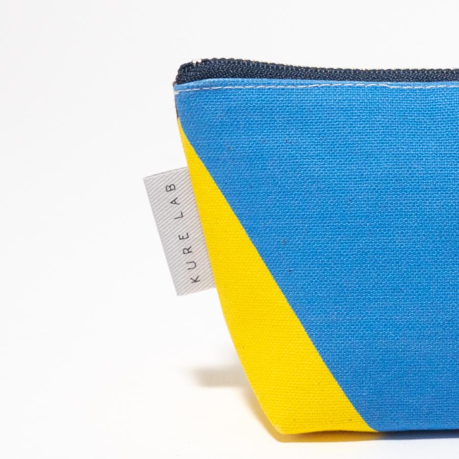 舟形ミニポーチ 【 旗ことば 「 Z旗 」】[ HUG KURE LAB. -接ぐクレラボ-] 日本製 海上自衛隊 国際信号旗 富士金梅 呉市 土産 |  | 17