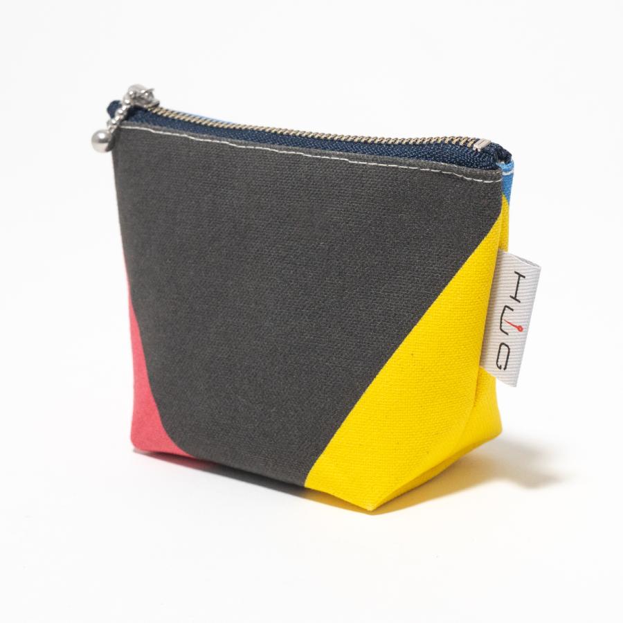 舟形ミニポーチ 【 旗ことば 「 Z旗 」】[ HUG KURE LAB. -接ぐクレラボ-] 日本製 海上自衛隊 国際信号旗 富士金梅 呉市 土産 |  | 08