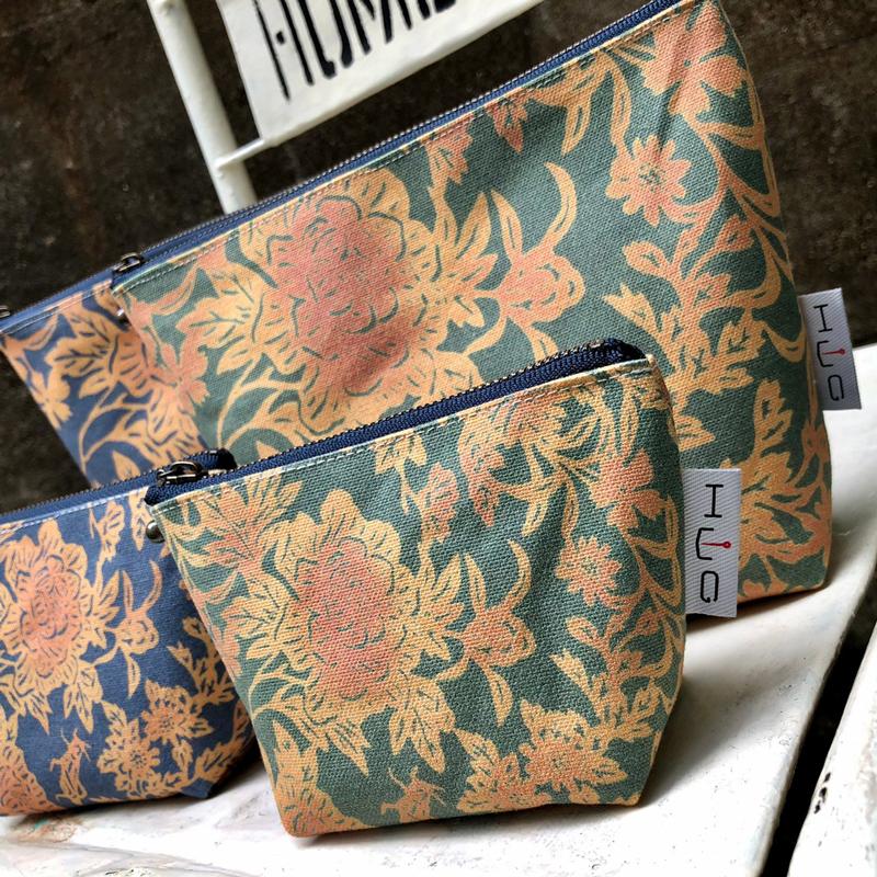 舟形ミニポーチ【入船山記念館 旧呉鎮守府司令長官官舎 金唐紙「洋館客室の虫たち」】[HUG-はぐ-] |  | 14