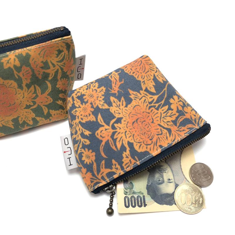 舟形ミニポーチ【入船山記念館 旧呉鎮守府司令長官官舎 金唐紙「洋館客室の虫たち」】[HUG-はぐ-] |  | 07