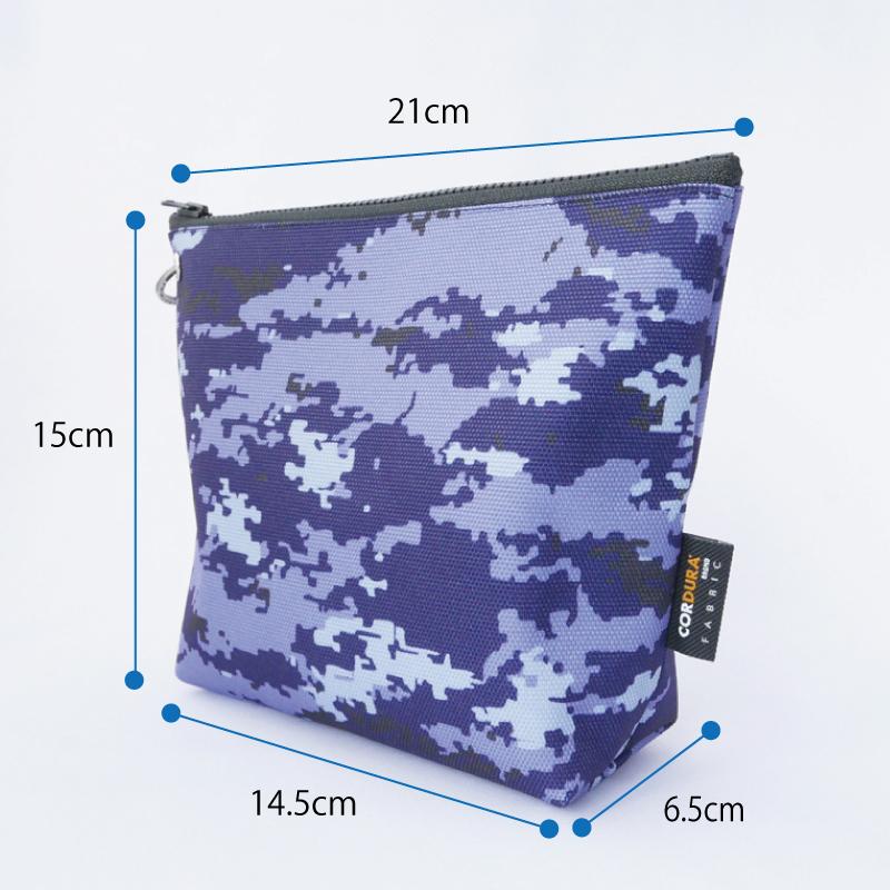 舟形ポーチ【海上自衛隊デジタル迷彩柄】[HUG-接ぐ-] 日本製 撥水 リサイクル糸 |  | 09