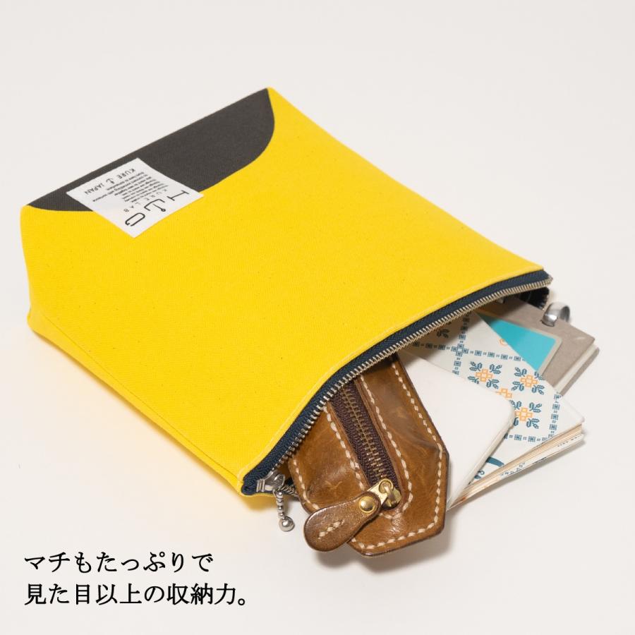 舟形ポーチ 【 旗ことば 「 I旗 」】[ HUG KURE LAB. -接ぐクレラボ-]   日本製 海上自衛隊 国際信号旗 富士金梅 呉市 土産 |  | 16