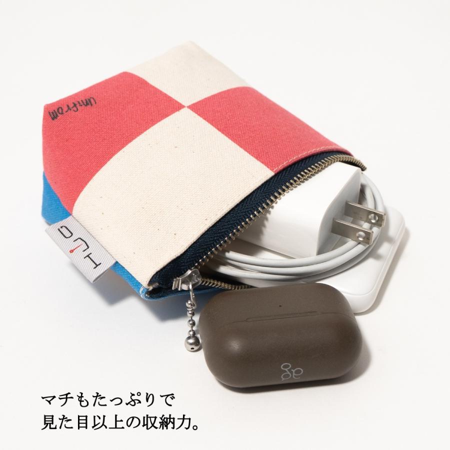 舟形 ミニ ポーチ 国際信号旗 旗ことば 「 UW旗 」[ HUG KURE LAB. -接ぐクレラボ-] 日本製 海上自衛隊 富士金梅 国産 帆布 呉市 職人 手作り ギフト プレゼント |  | 16