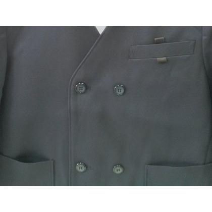 小学生制服 上着 B体 ダブル 濃紺 小学校ブレザー 学生服 エリなし制服 大きい 撥水 袖丈直し無料