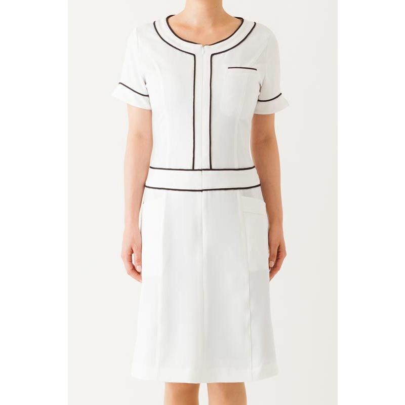 エステサロン ヴィーダワンピース 02 スタイリッシュワークス ホワイト S Xl ユニフォーム Stylishworks 02 Wh 制服しま専科yahoo 店 通販 Yahoo ショッピング