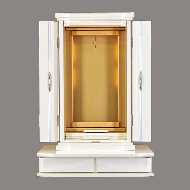 誓願堂 創価学会 仏壇 コンパクト ルーク セレクト パールホワイト