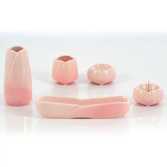 創価学会 仏具 おしゃれ セット「やわらぎ さくら 5点セット」仏具 創価学会 モダン ミニ かわいい