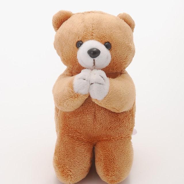 誓願堂 創価学会 お祈りクマさん 小 あすつく ぬいぐるみ かわいい