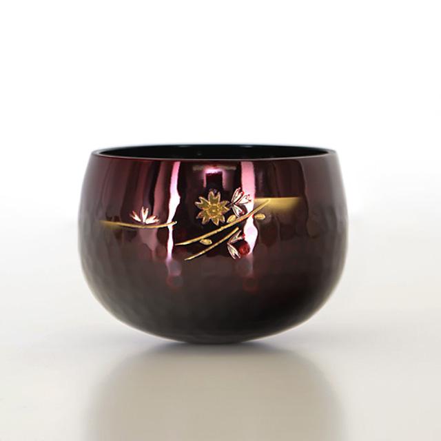 誓願堂 創価学会 仏具 大徳寺りん ワインボカシ色 桜彫金 3.5寸〜12.0