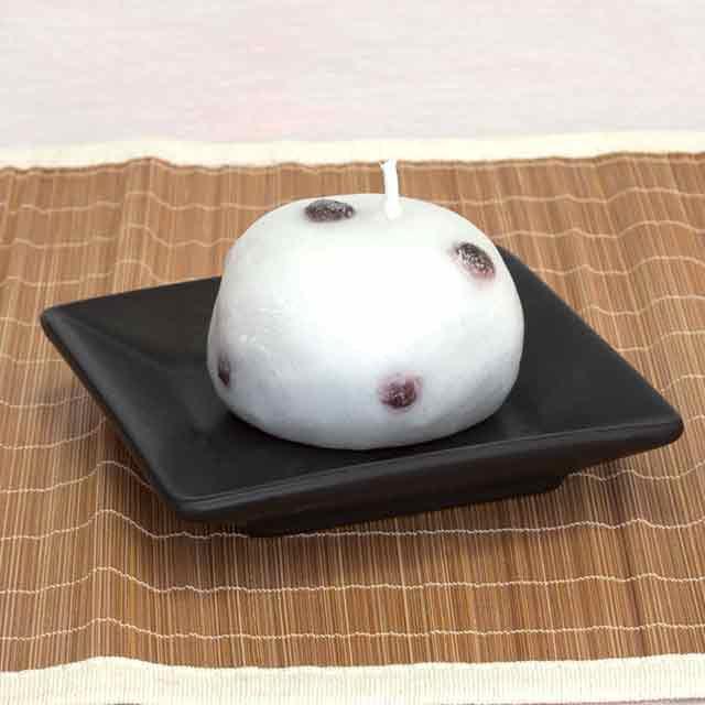 誓願堂 創価学会 仏前 ろうそく 仏具 豆大福キャンドル〜故人の好物