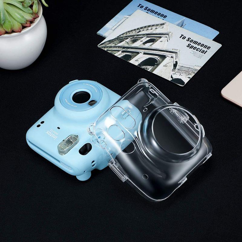 オンラインショップ】【オンラインショップ】Fintie FUJIFILM インスタントカメラ チェキ Fujifilm Instax Mini 11 クリア カメラケース 透明 ハー カメラアクセサリー PATIKIL 9x8x2cm 六角形 写真撮影用背景小道具 ハードフォーム 写真小道具 幾何学的キューブ 写真撮影用化粧道具 香水 装飾 ピンク