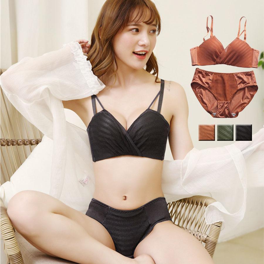 レディース ブラジャー ショーツセット ノンワイヤーブラジャー かわいい ナイトブラ セクシー シンプルブラセット メール便送料無料 7kqe011uw Seiheishop 通販 Yahoo ショッピング