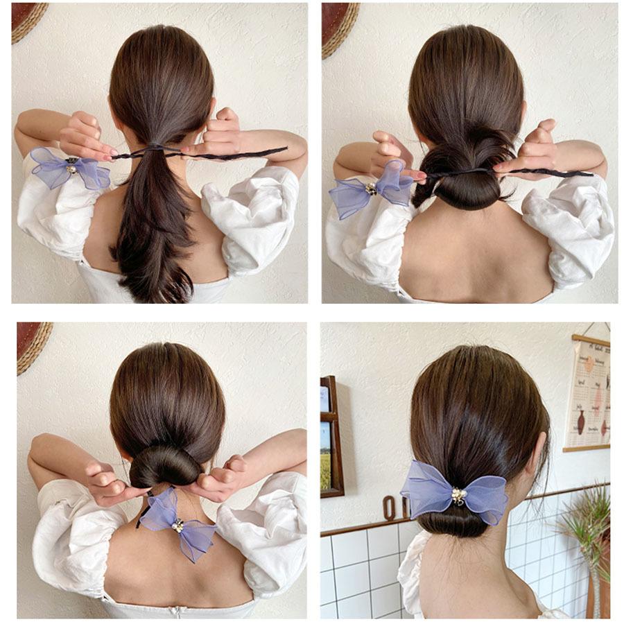 お団子ヘア 蝶結び ヘアアレンジスティック ヘアピン 簡単 ヘアメーカー メール便送料無料 髪飾り パーティー飾り ヘアアクセサリー 可愛い セール 特集