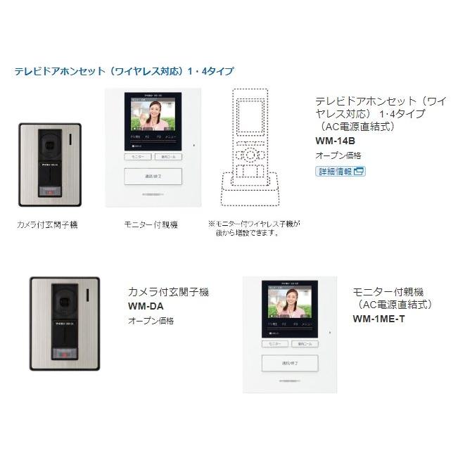 アイホン テレビドアホンWM-14B(WM-14Aのワイヤレス子機無し型番
