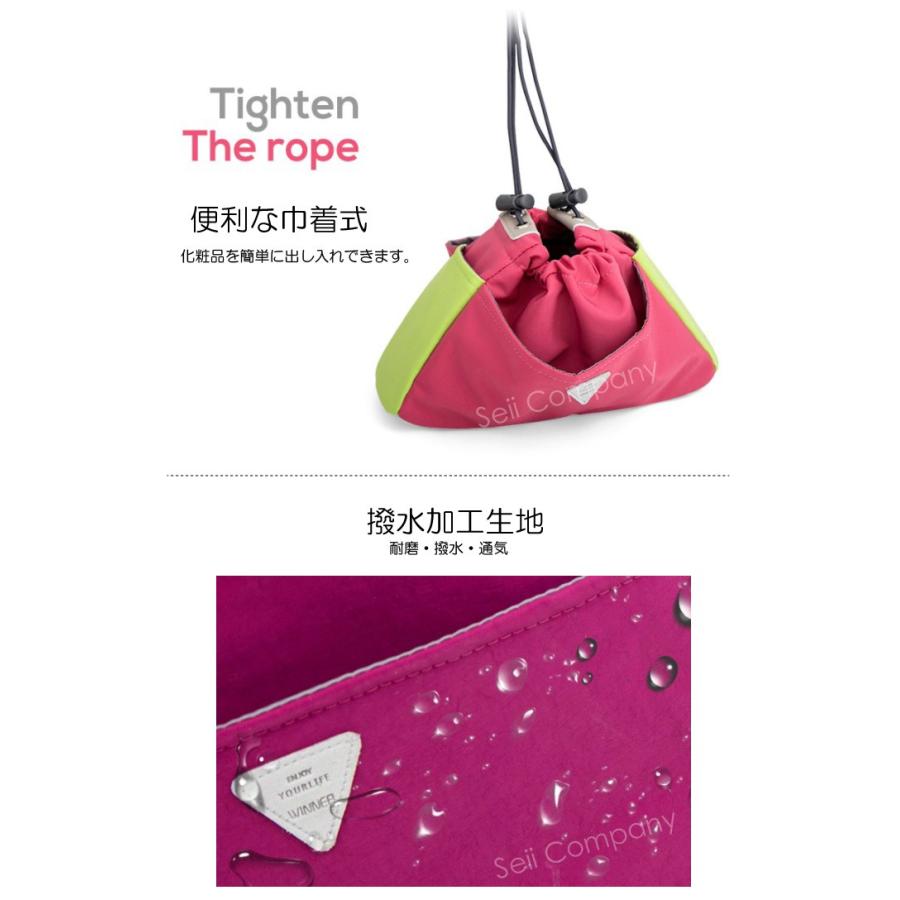 化粧ポーチ コスメポーチ メイクポーチ コスメバッグ 小物入れ 軽量 撥水加工 かわいい 巾着 おしゃれ 送料無料 S A8061 Seii Shop 通販 Yahoo ショッピング