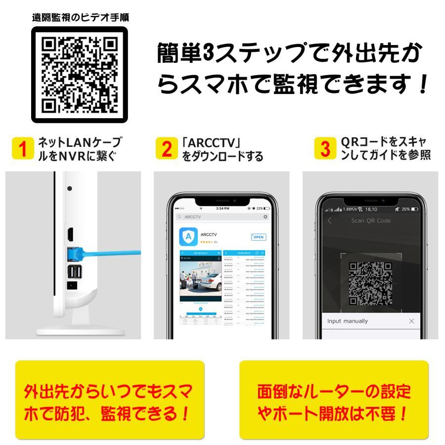 ANRAN 防犯カメラ ワイヤレス 300万画素 12インチモニター付き 1TBHDD