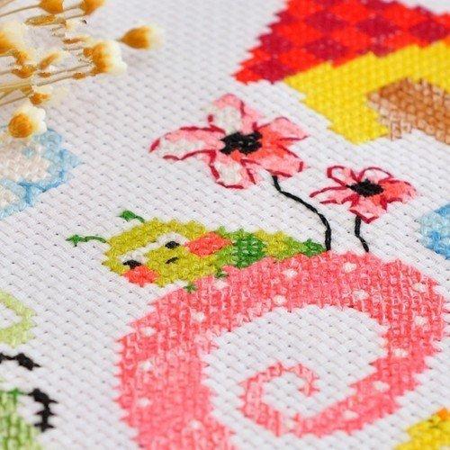 クロスステッチ 刺繍キット welcome＆いらっしゃい フクロウ模様 図案