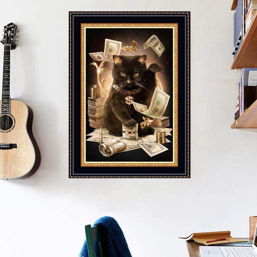 5Dダイヤモンド 図案 猫 ねこ 招き猫 黒猫 お金 ビーズ絵画 刺繍 5Dダイヤモンド 図案 猫 ねこ 招き猫 黒猫 お金 ビーズ絵画 刺繍