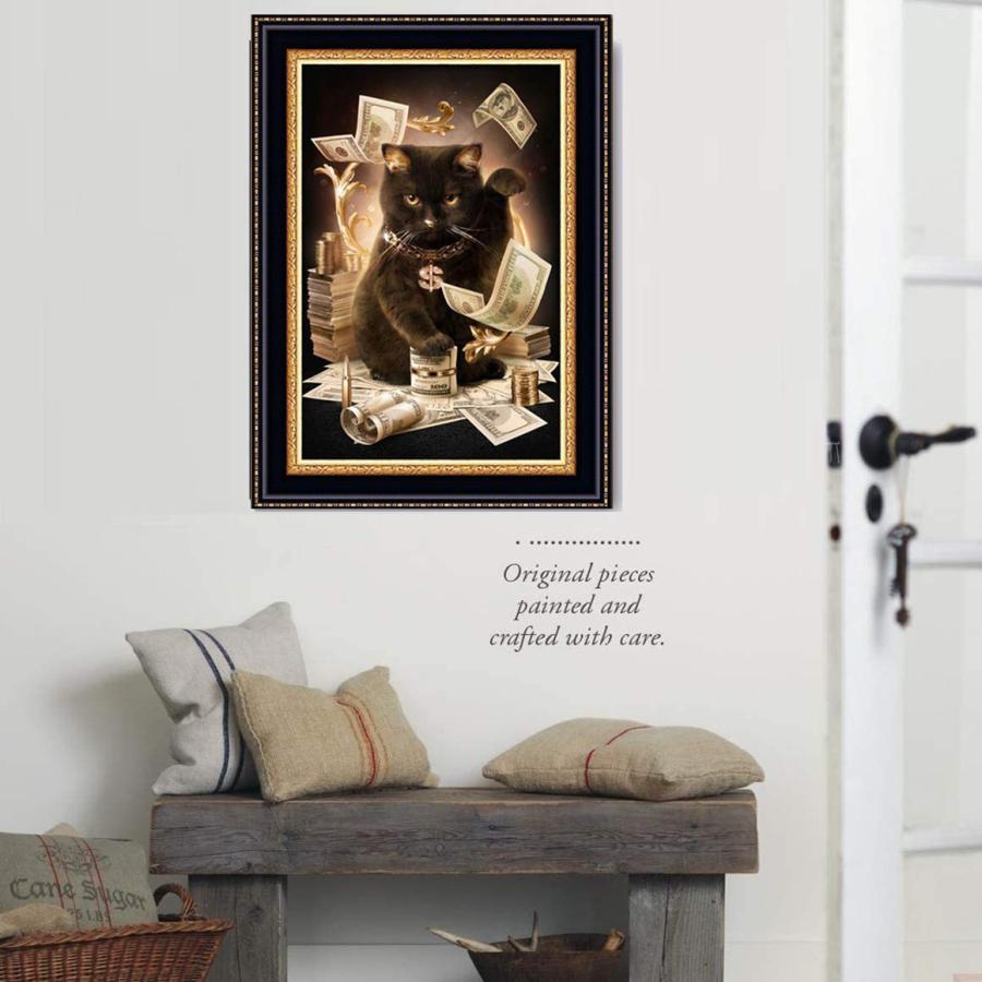 5Dダイヤモンド 図案 猫 ねこ 招き猫 黒猫 お金 ビーズ絵画　刺繍キット 初心者 趣味 パズルアート やり方 簡単　説明書付き　 |  | 05