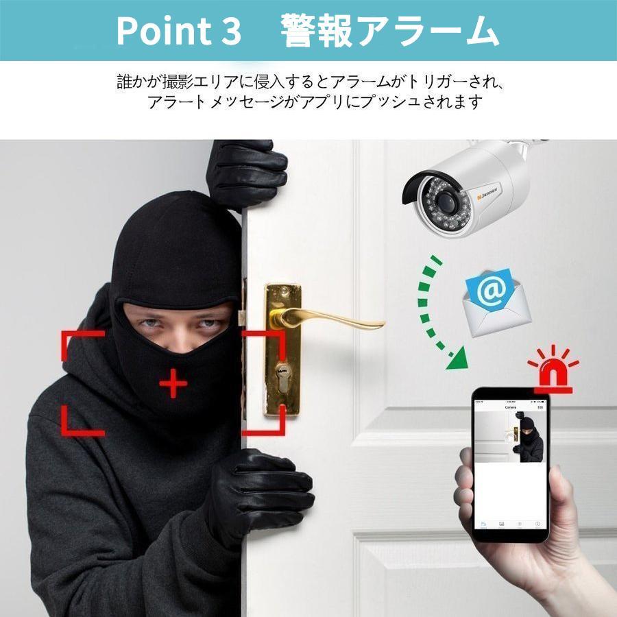 JENNOV 防犯カメラ ワイヤレス 8台セット 300万画素 12インチモニター