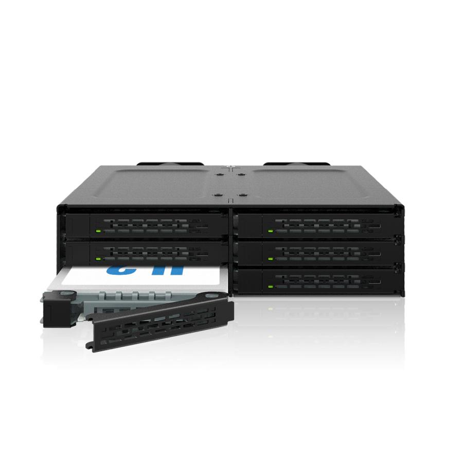 Icy Dock | MB118VP-B ToughArmor 6 x 2.5 インチ U.2 / U.3 NVMe SSD(7mm)搭載用リムーバブルエンクロージャ　PCIe 4.0対応　5.25インチベイ_2