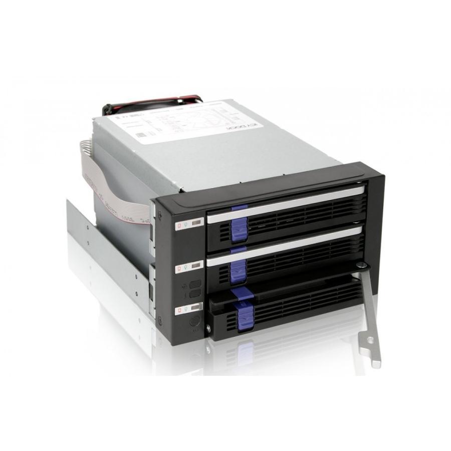 Icy Dock | MB153SP-B リムーバブルケース 3 x 3.5インチ 5インチベイ3段 SATA HDD 搭載可能