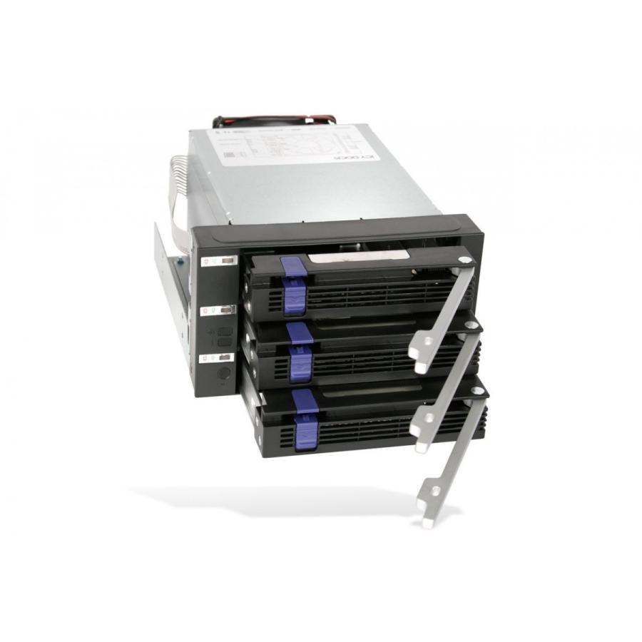 Icy Dock | MB153SP-B リムーバブルケース 3 x 3.5インチ 5インチベイ3段 SATA HDD 搭載可能