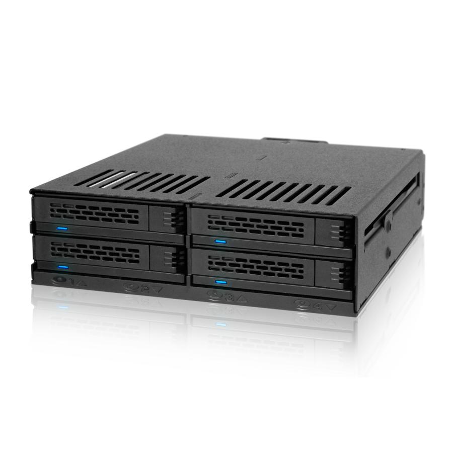 Icy Dock | MB324SP-1B リムーバブルケース 4 x 2.5 インチ SAS / SATA HDD / SSD 搭載可能 5インチベイサイズ_2