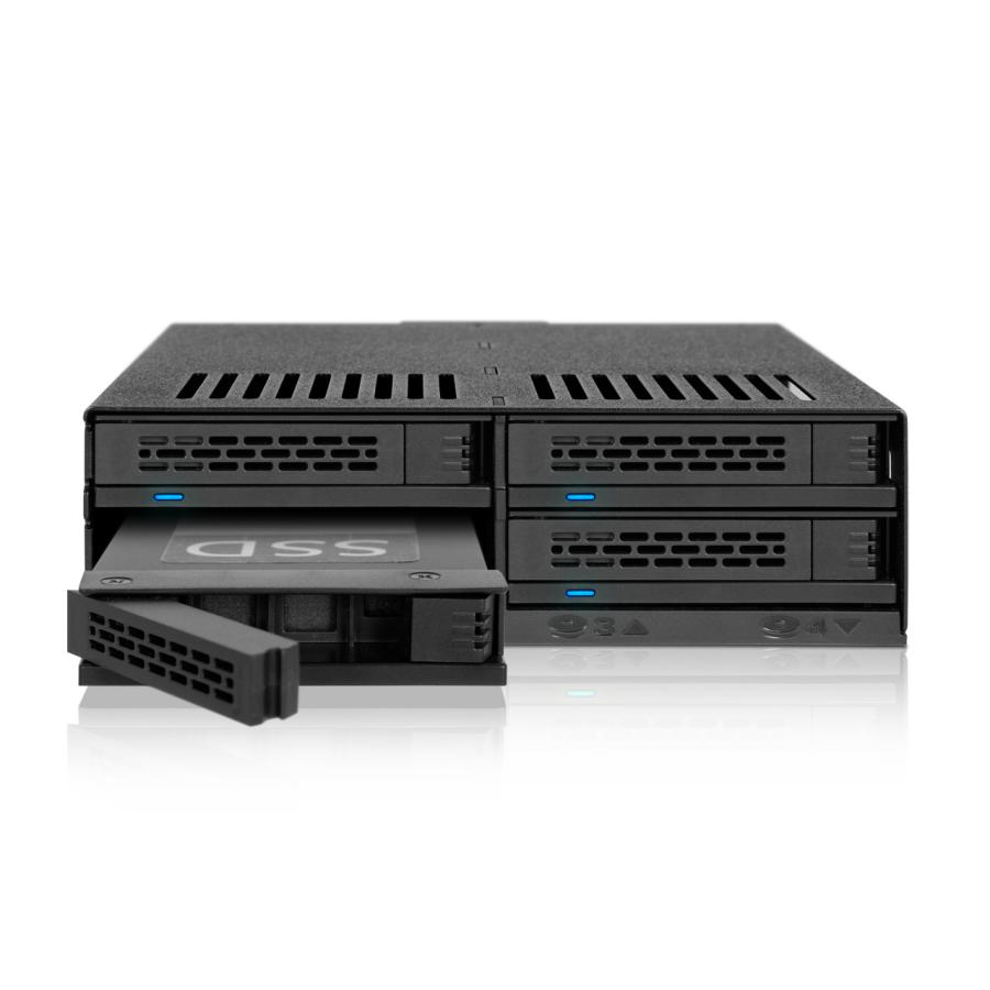Icy Dock | MB324SP-1B リムーバブルケース 4 x 2.5 インチ SAS / SATA HDD / SSD 搭載可能 5インチベイサイズ_8