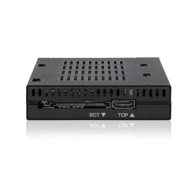 Icy Dock | MB522SP-B flexiDOCK リムーバブルケース  1 x 3.5インチベイ に 2 x 2.5 インチ SATA SAS HDD SSD 搭載 トレイ レスタイプ |  | 05