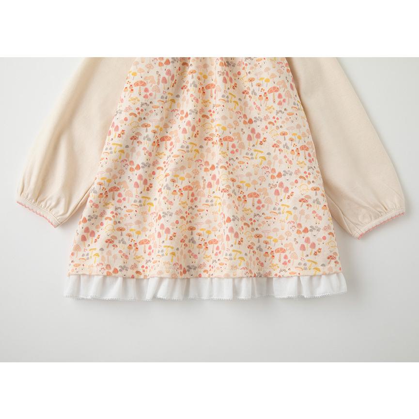 豪華 プリスティン オーガニックコットン きのこプリントギャザーワンピース プリスティン Pristine オーガニックコットン ベビー服 シューズ Albinofoundation Org