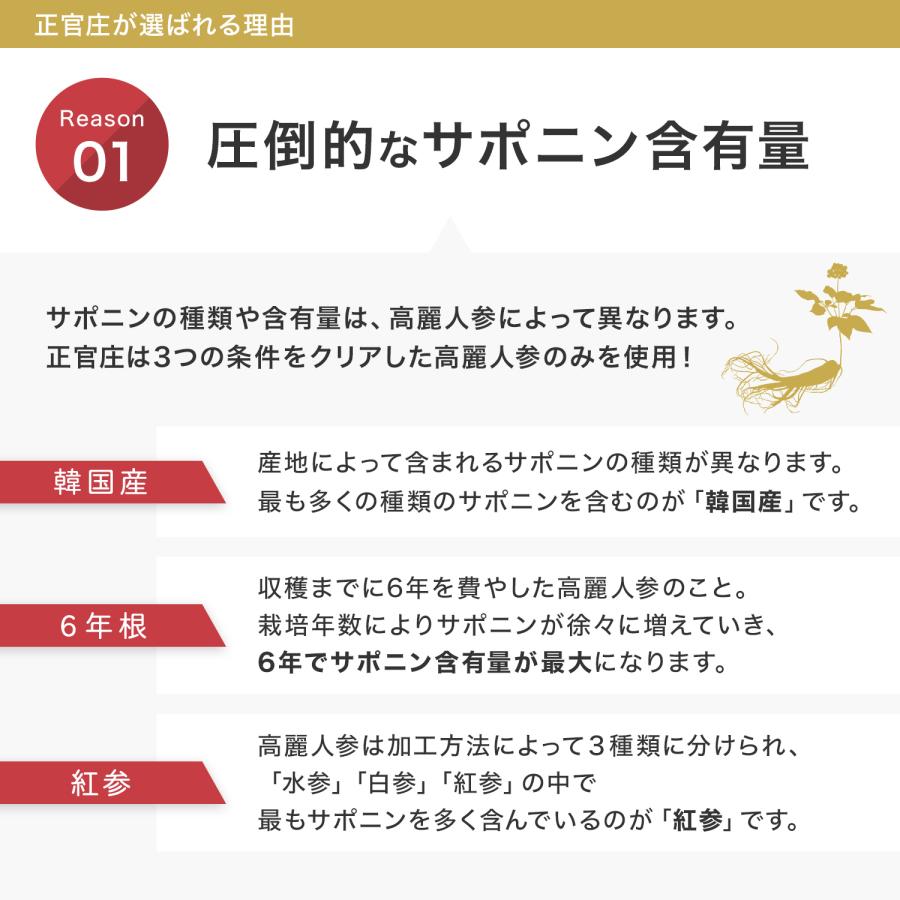 【正官庄 日本公式】紅参タブレット 60粒 (4粒×15袋)│正官庄(ジョンガンジャン) 6年根 高麗人参 100% 1粒500mg サプリ 朝鮮人参 紅参(ホンサム) ginseng｜seikansho｜09