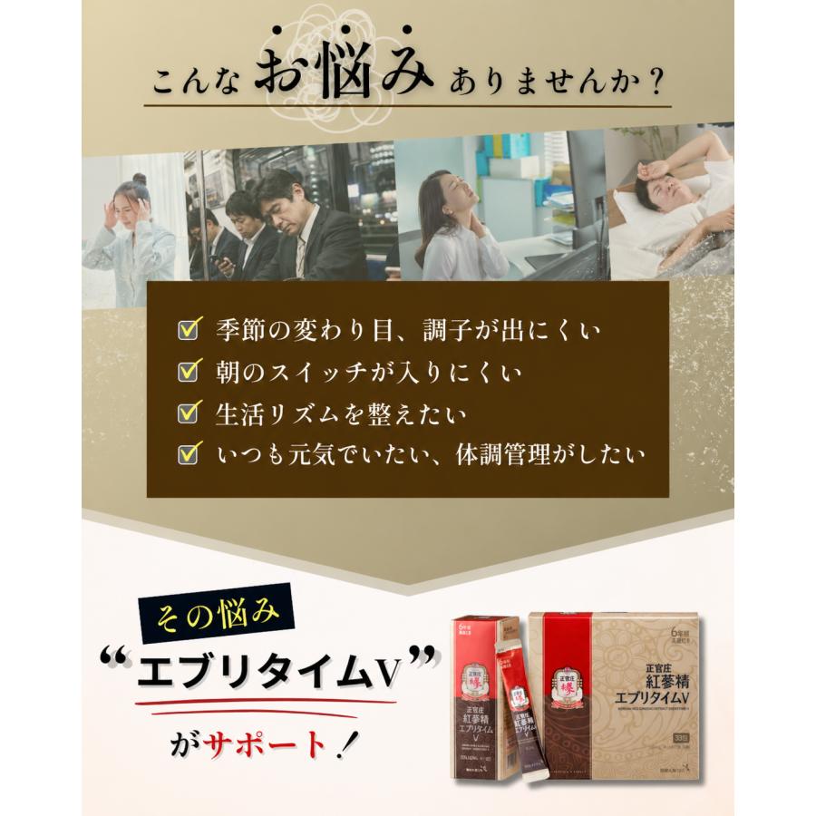 正官庄 【正官庄 日本公式】紅参精エブリタイムV (バリュー) 2箱 (10ml